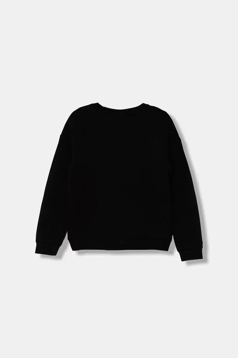 felpa per bambini colore nero con applicazione J5YQ26 K7UW2 miniatura 2