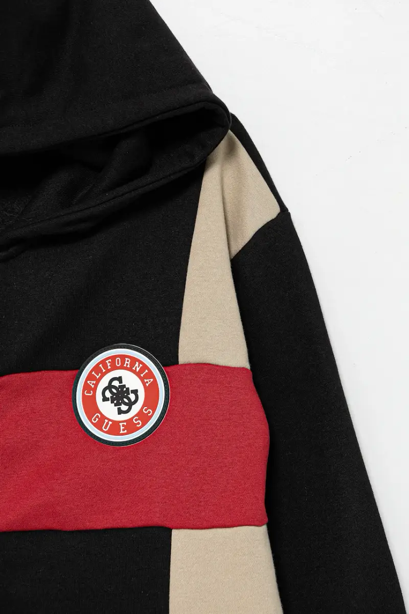 felpa per bambini colore nero con cappuccio L5BQ00 KCKF2 miniatura 3