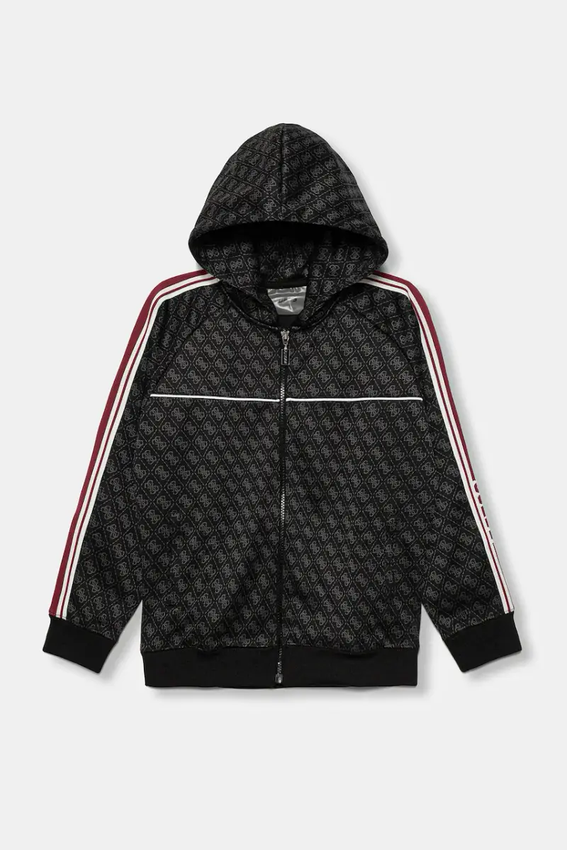 felpa per bambini colore nero con cappuccio L5BQ26 K2042