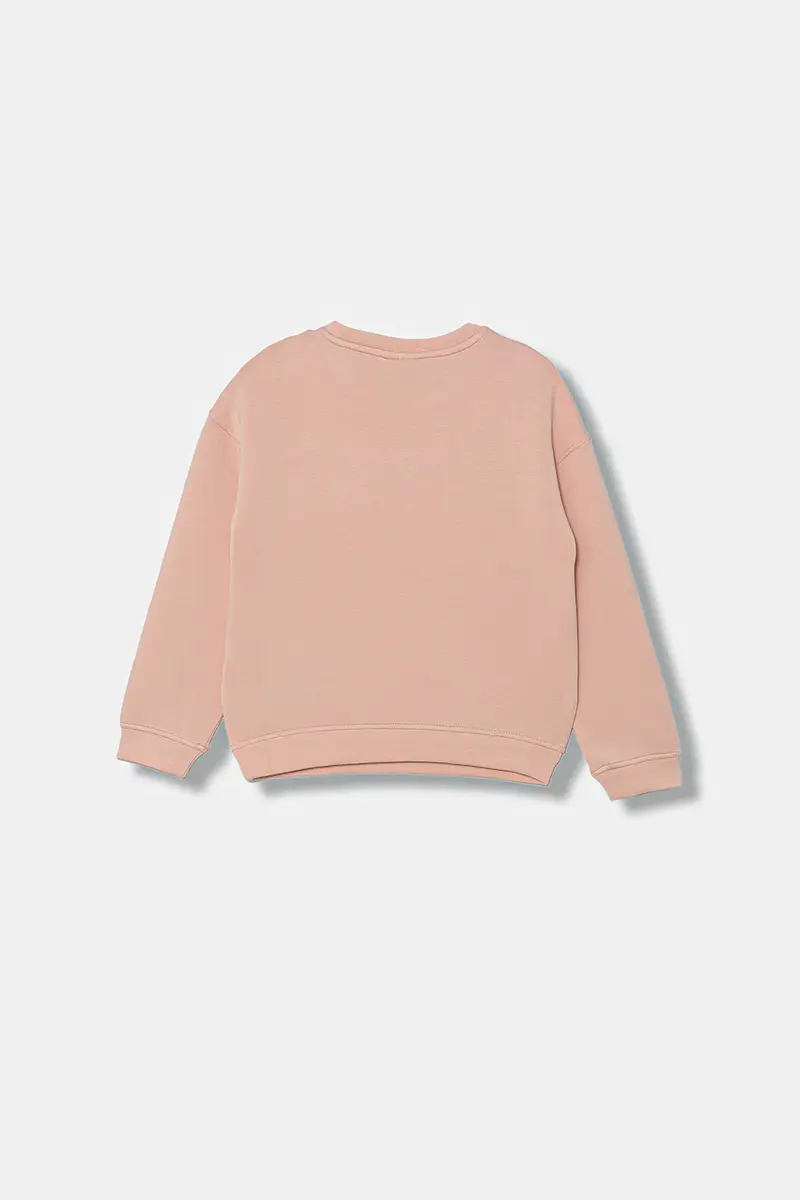 felpa per bambini colore rosa con applicazione J5YQ26 K7UW2 miniatura 2