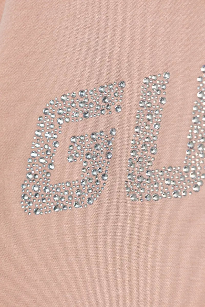 felpa per bambini colore rosa con applicazione J5YQ26 K7UW2 miniatura 3