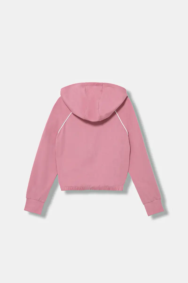 felpa per bambini colore rosa con cappuccio J5YQ08 KCY62 miniatura 2