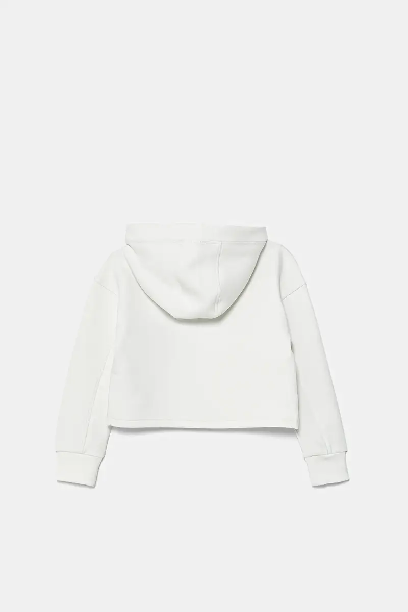 felpa per bambini con cappuccio Bianco miniatura 2