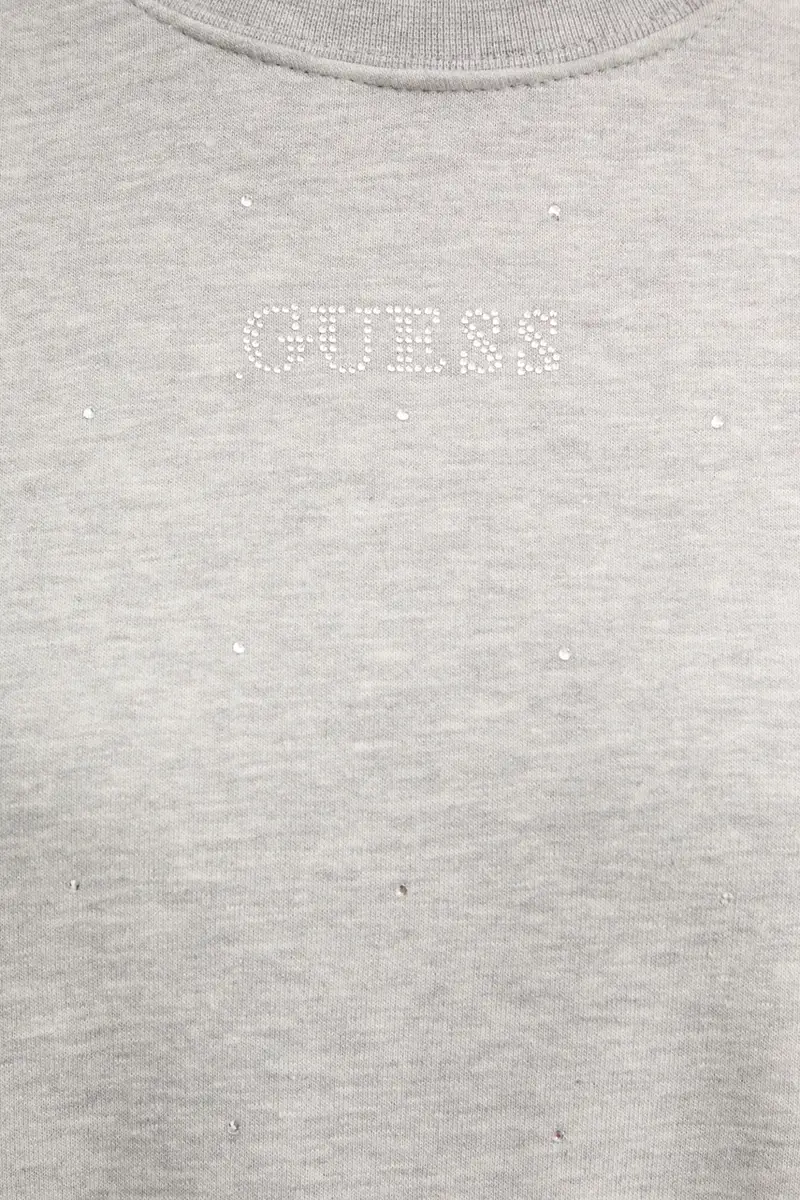 felpa RHINESTONES donna colore grigio con applicazione V5RQ08 KCLJ0 miniatura 5