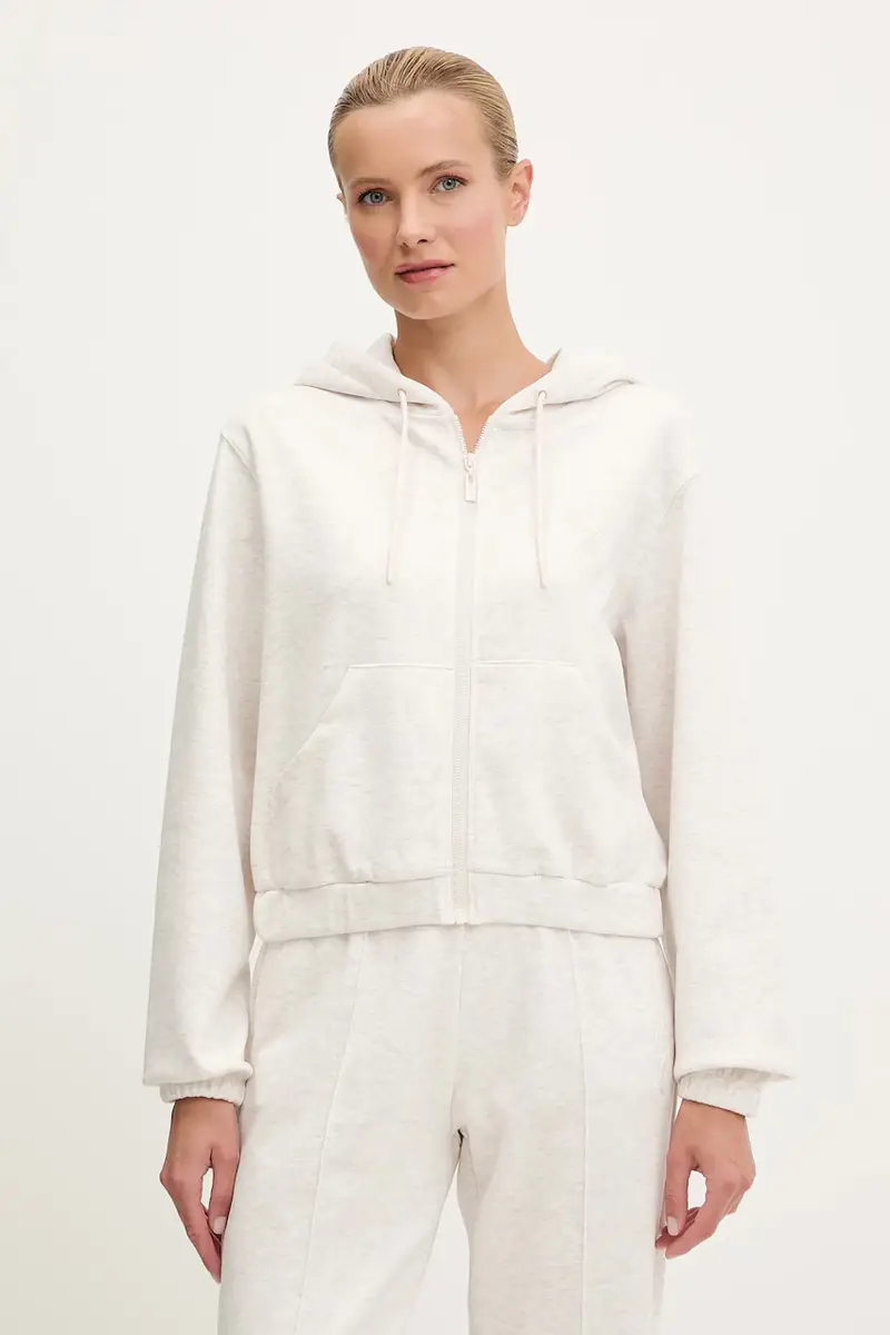 felpa ROBERTA donna colore nero con cappuccio con applicazione V5RQ20 KC3D2 Grigio