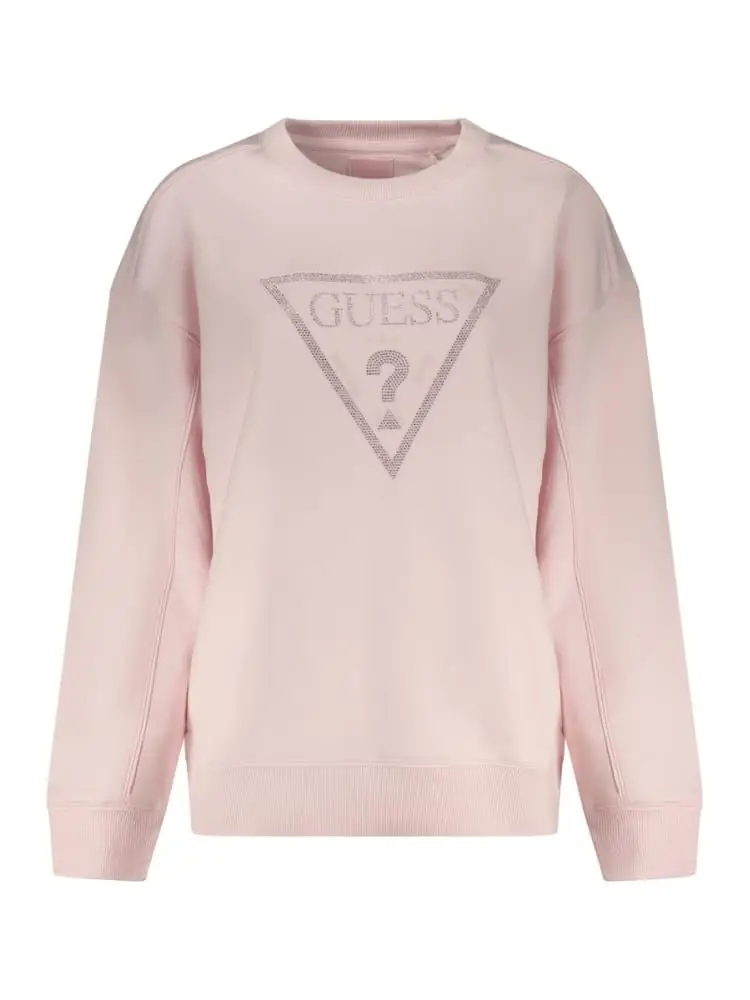 felpa rosa donna con logo