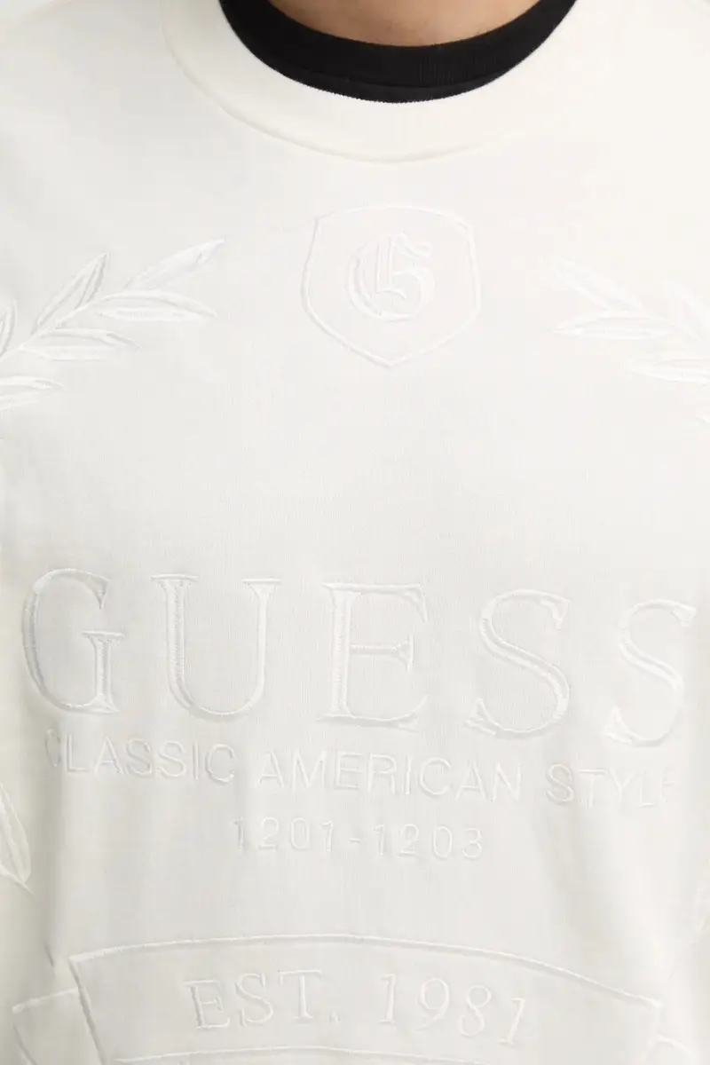 felpa ROY uomo colore beige con applicazione M4BQ04.K9YH1 miniatura 5