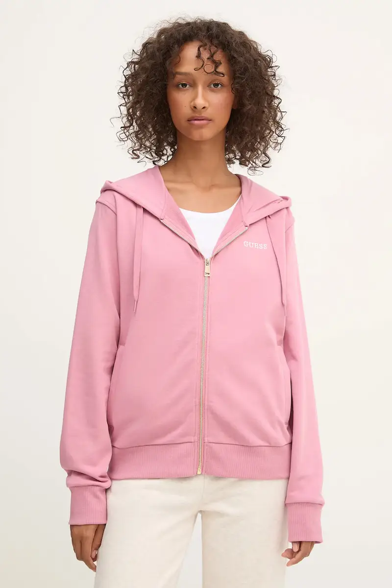 felpa SOFIA donna colore beige con cappuccio O5RQ01 KCO31 Rosa