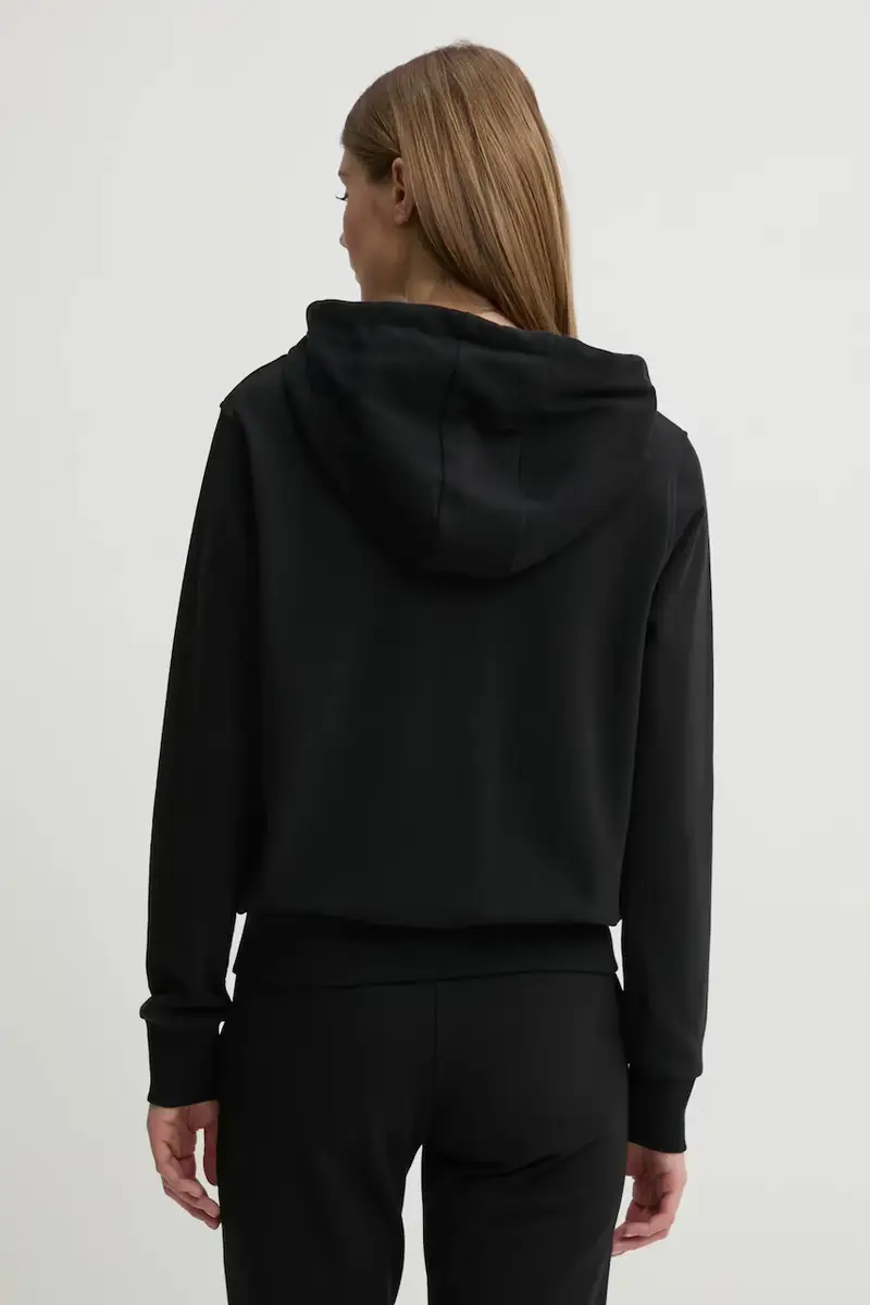 felpa SOFIA donna colore nero con cappuccio O5RQ01 KCO31 miniatura 3