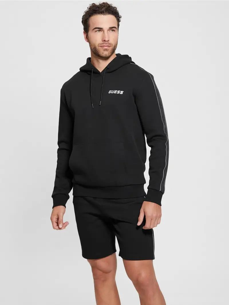 GUESS Felpa sportiva 'Mickey' nero / bianco miniatura 3