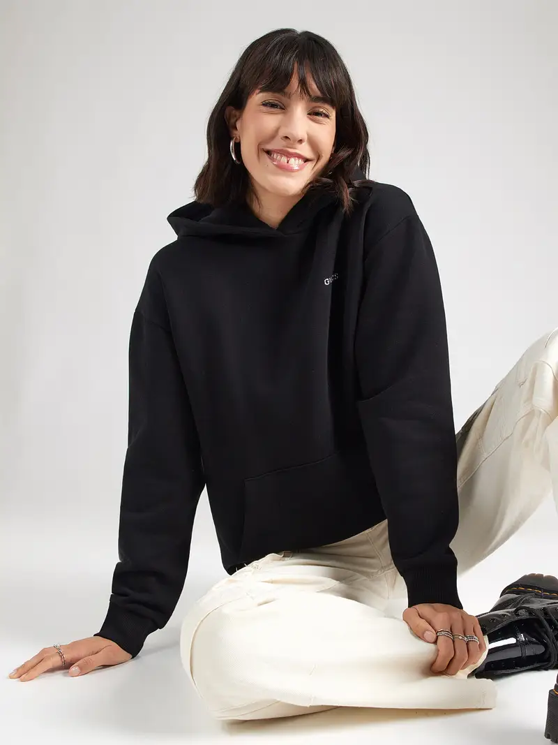 Felpa sportiva 'NAT' nero / bianco miniatura 3