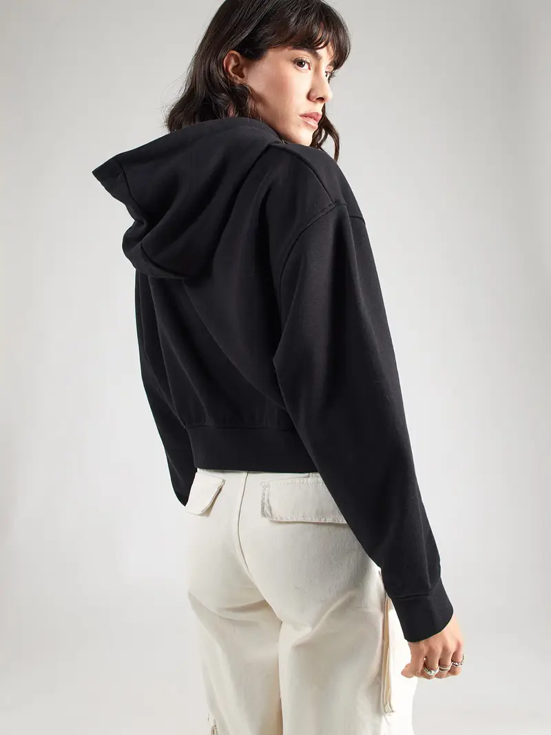 Guess Felpa sportiva nera con cappuccio miniatura 3