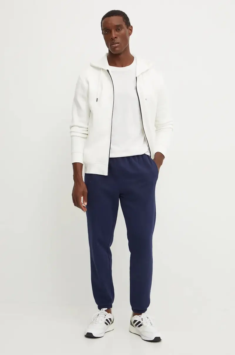 felpa uomo colore bianco con cappuccio Beige miniatura 2