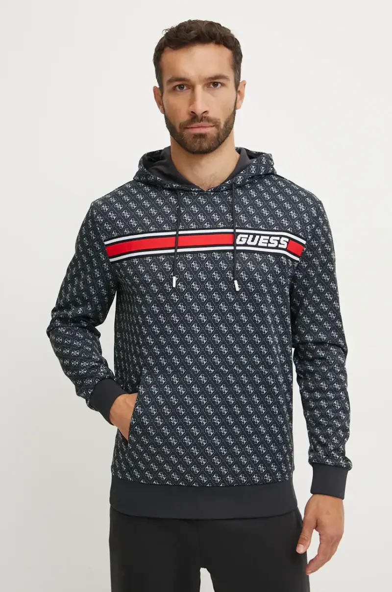 felpa uomo colore nero con cappuccio Z4BQ30 FL04Q