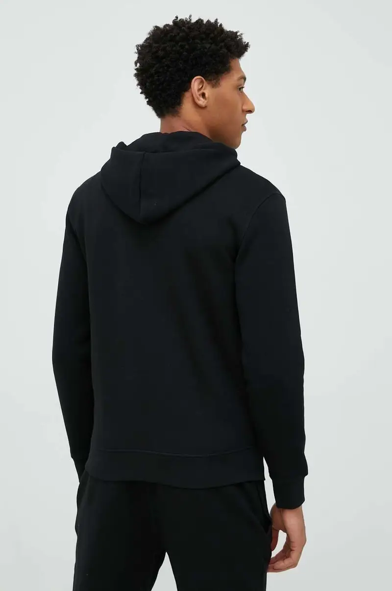 felpa uomo con cappuccio Nero miniatura 3