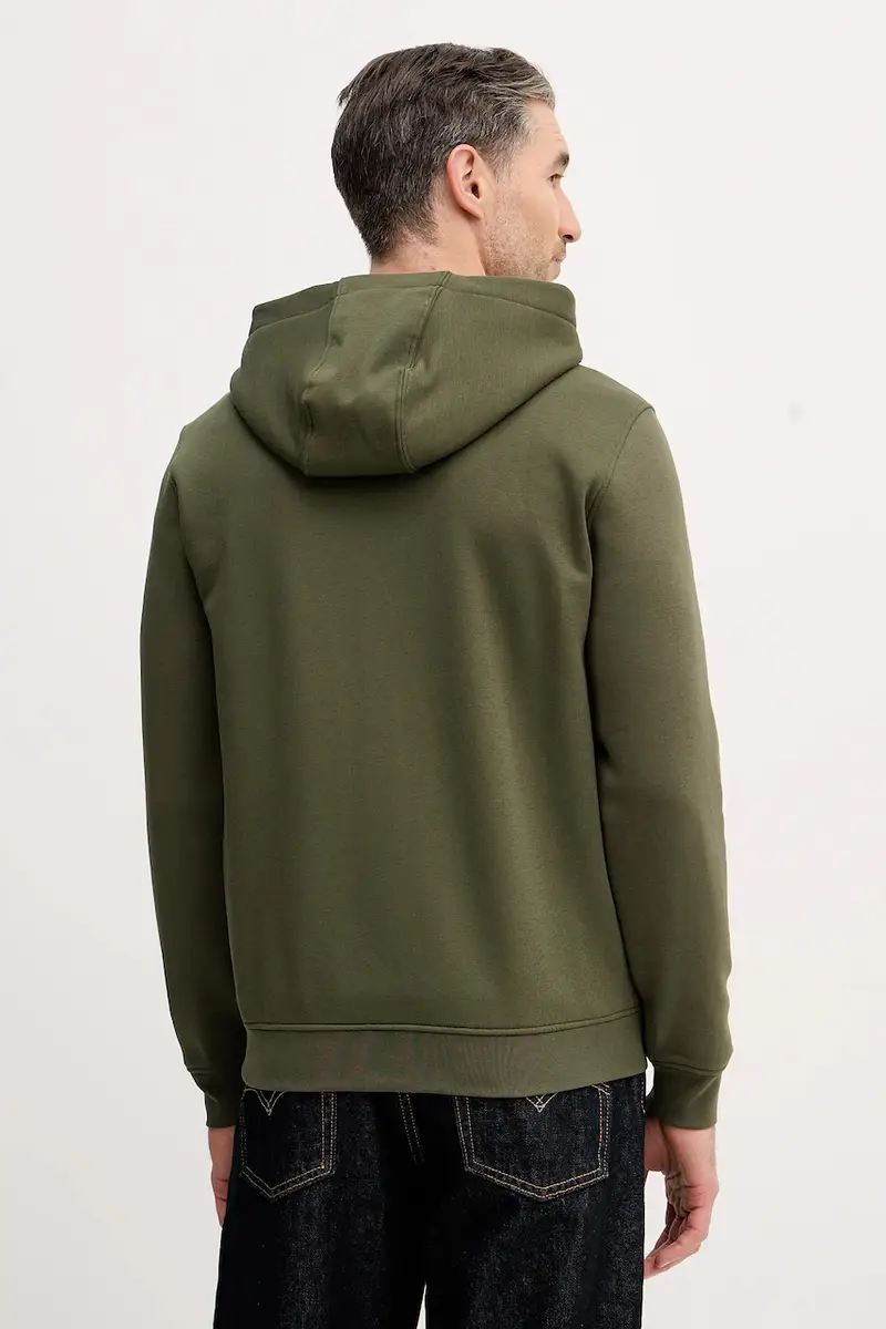 Guess Maglia verde uomo con zip miniatura 3