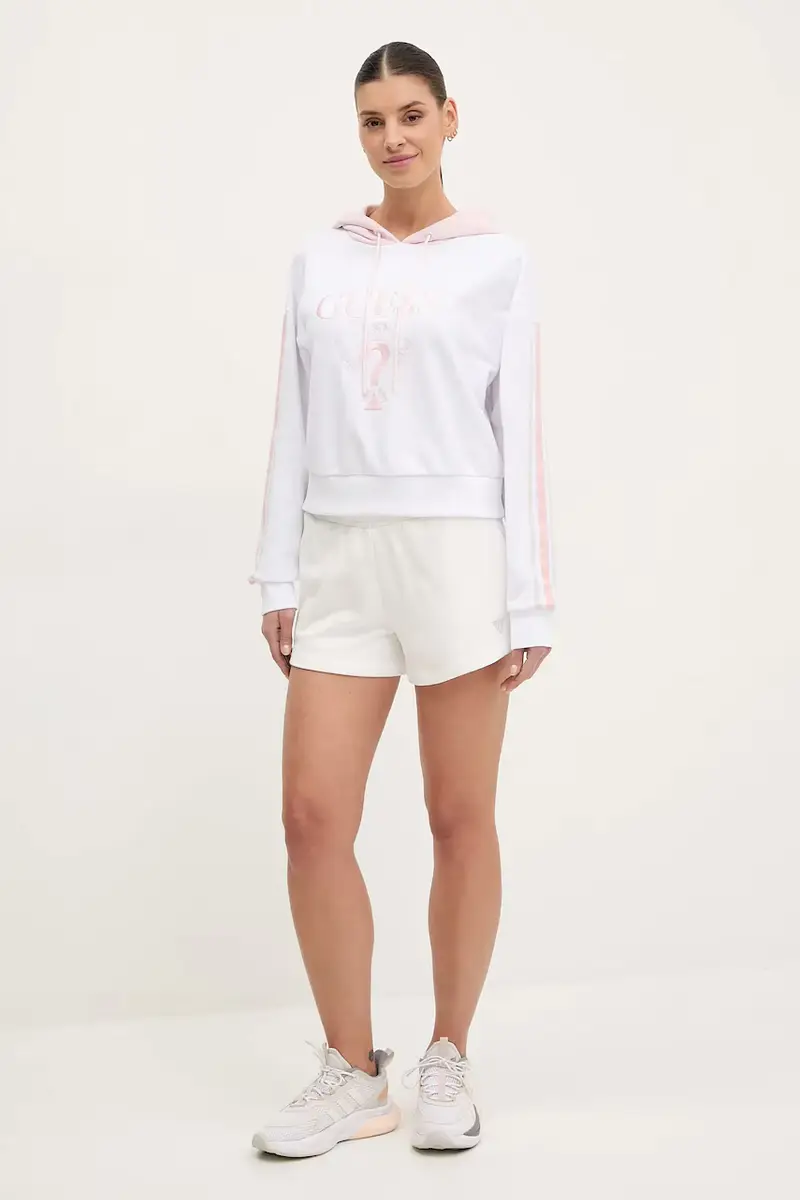 felpa YARROW donna colore bianco con cappuccio con applicazione V5GQ17 KCRT1 miniatura 2