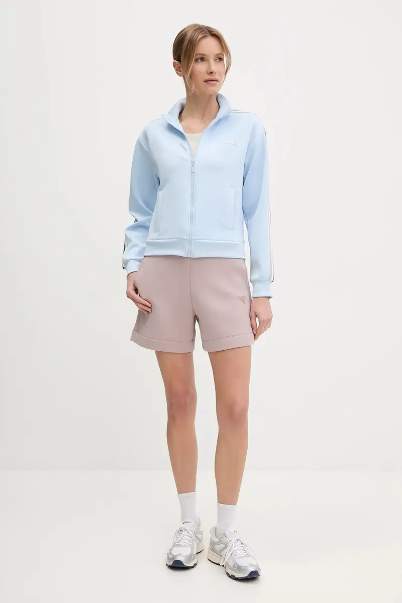 felpa YARROW donna colore blu con applicazione V5GQ18 KCRU2 miniatura 2