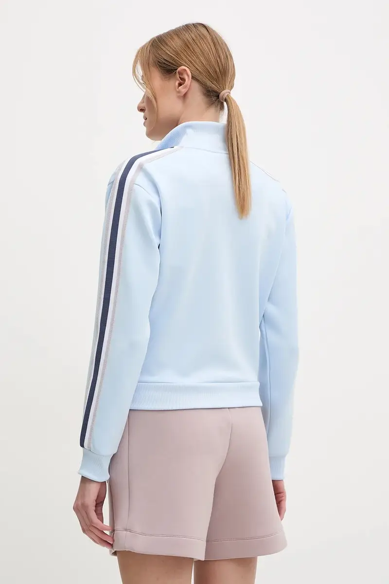 felpa YARROW donna colore blu con applicazione V5GQ18 KCRU2 miniatura 3