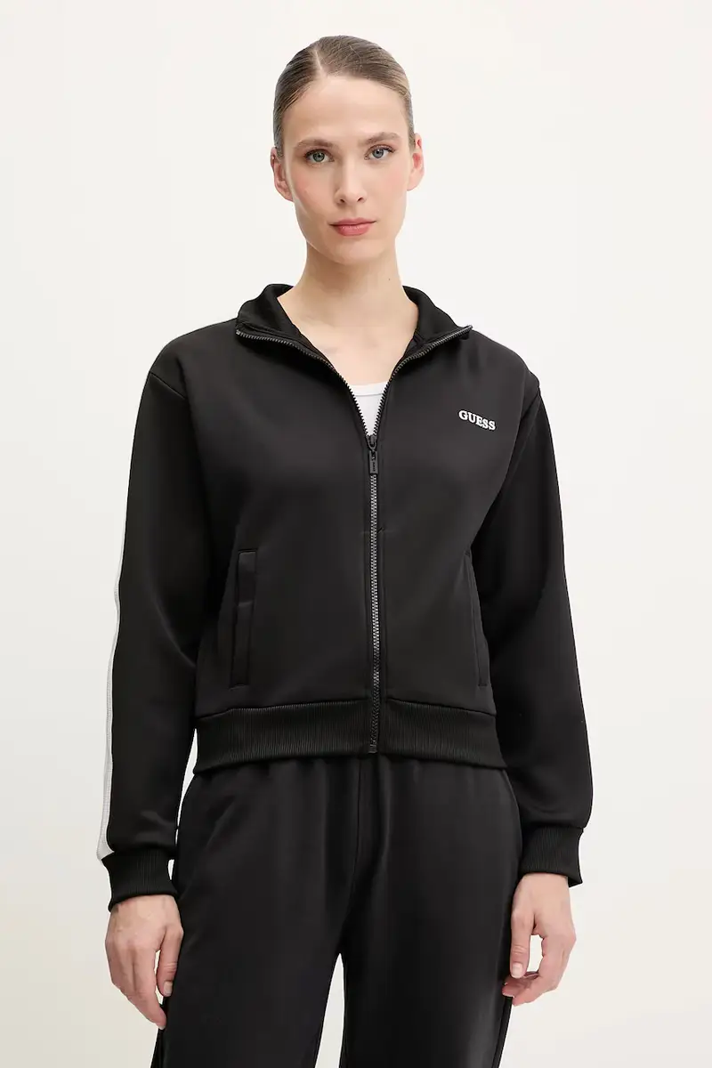 felpa YARROW donna colore nero con applicazione V5GQ18 KCRU2