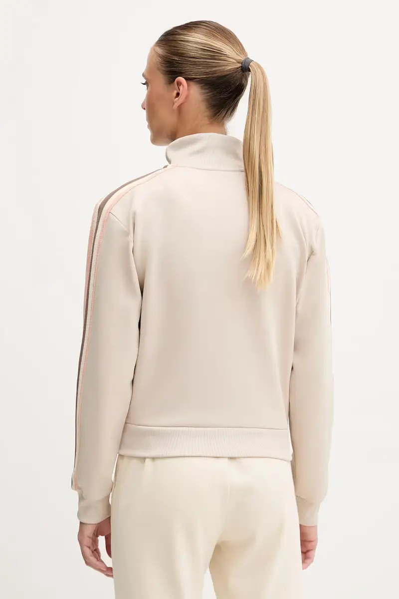 felpa YARROW donna colore nero con applicazione V5GQ18 KCRU2 Beige miniatura 3