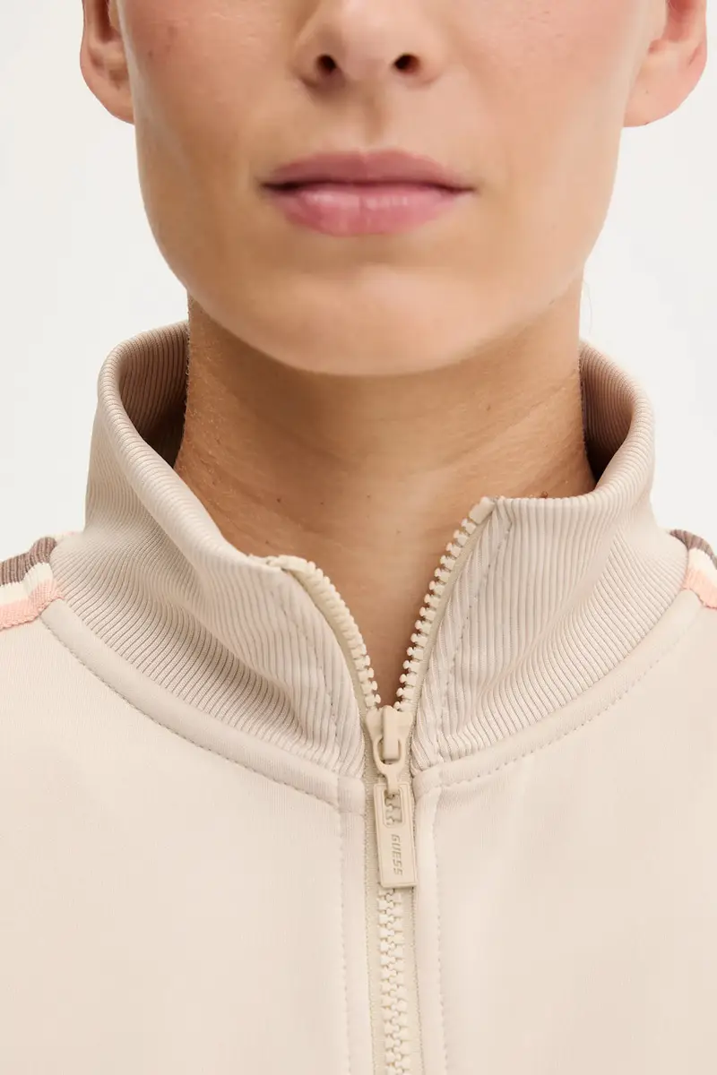 felpa YARROW donna colore nero con applicazione V5GQ18 KCRU2 Beige miniatura 5