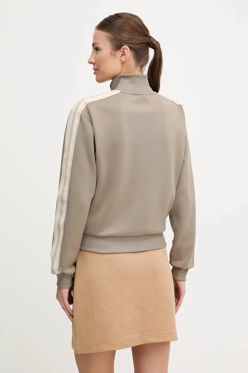 felpa YARROW donna colore nero con applicazione V5GQ18 KCRU2 Verde miniatura 3