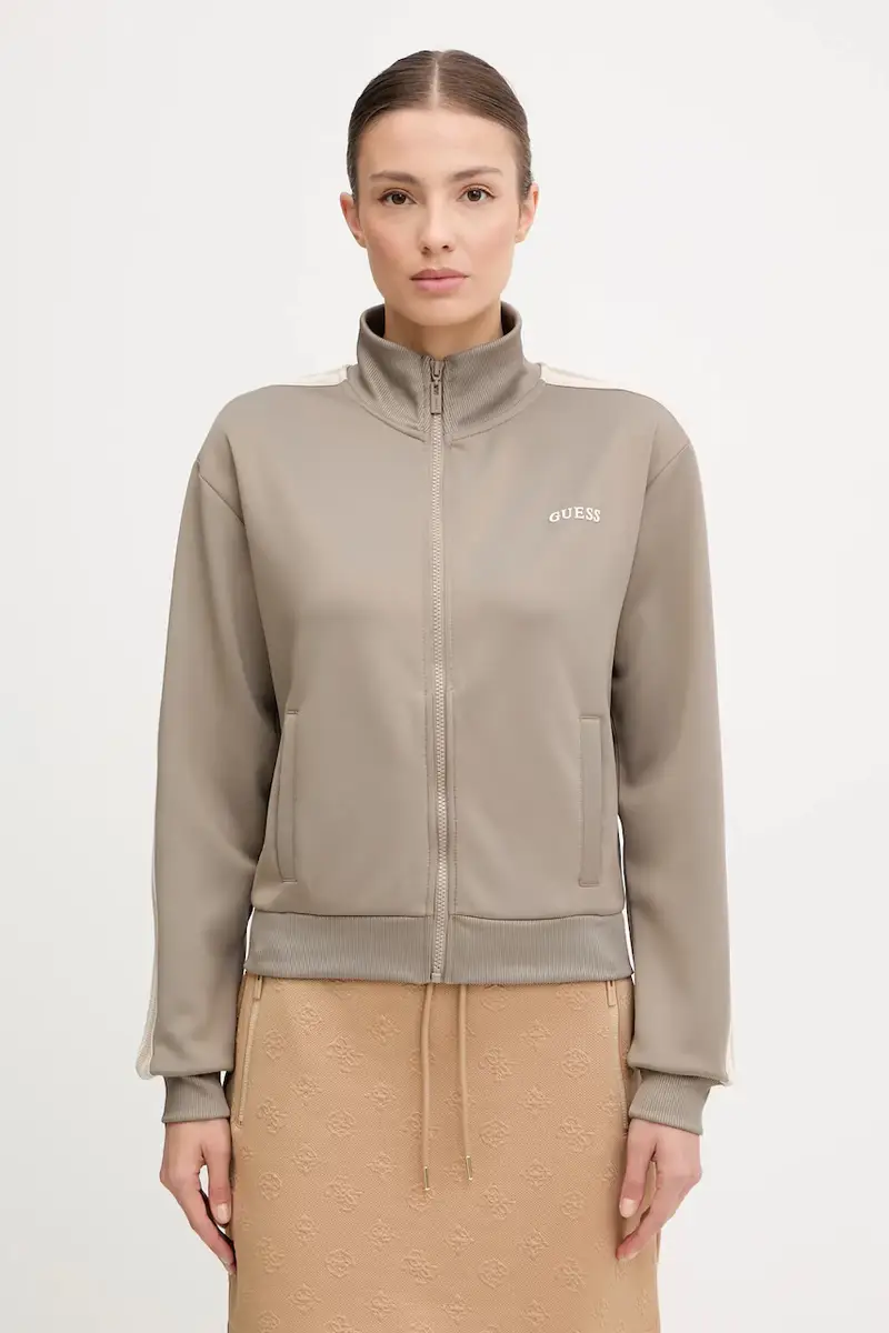 felpa YARROW donna colore nero con applicazione V5GQ18 KCRU2 Verde