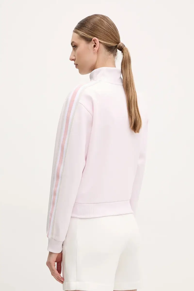 felpa YARROW donna colore rosa con applicazione V5GQ18 KCRU2 miniatura 3