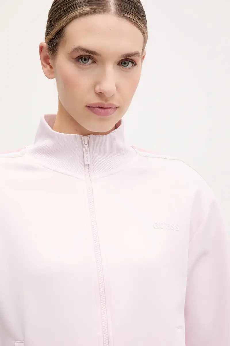 felpa YARROW donna colore rosa con applicazione V5GQ18 KCRU2 miniatura 4