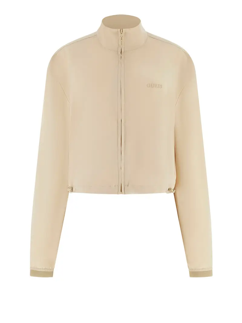 felpa zip guess da donna - avorio