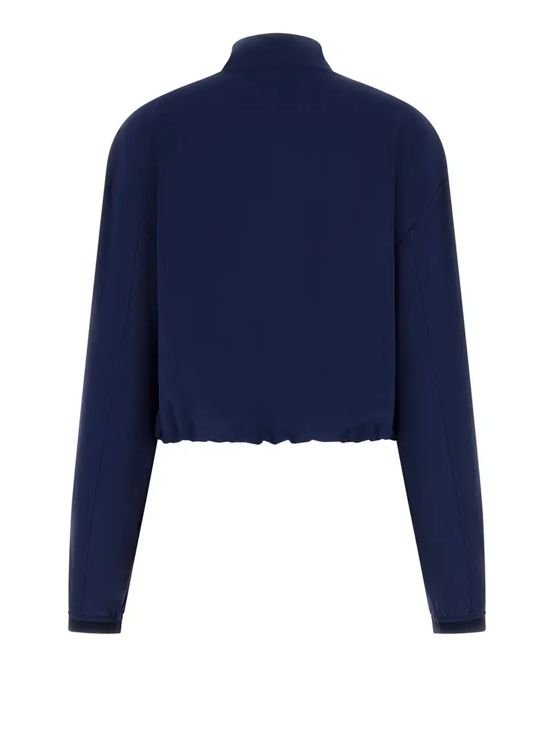 felpa zip guess da donna - blu