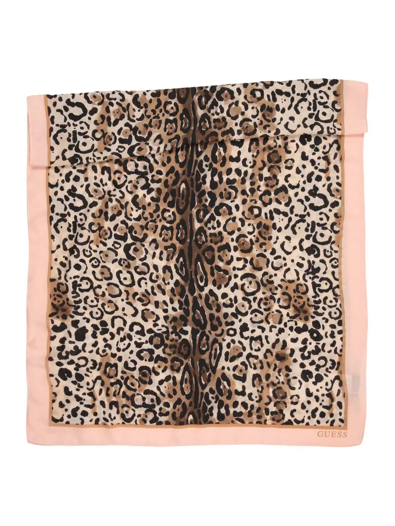 Foulard beige chiaro / marrone / rosé / nero