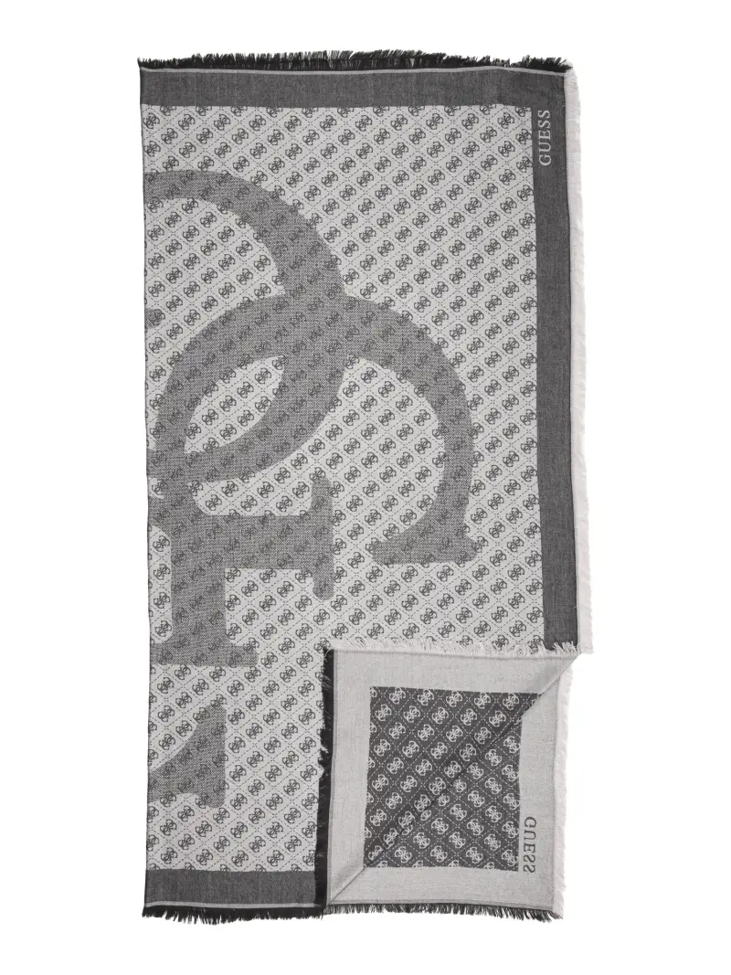 Foulard ERICA grigio / nero / bianco miniatura 2