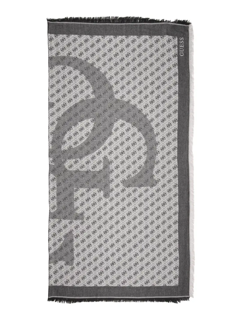 Foulard ERICA grigio / nero / bianco miniatura 3