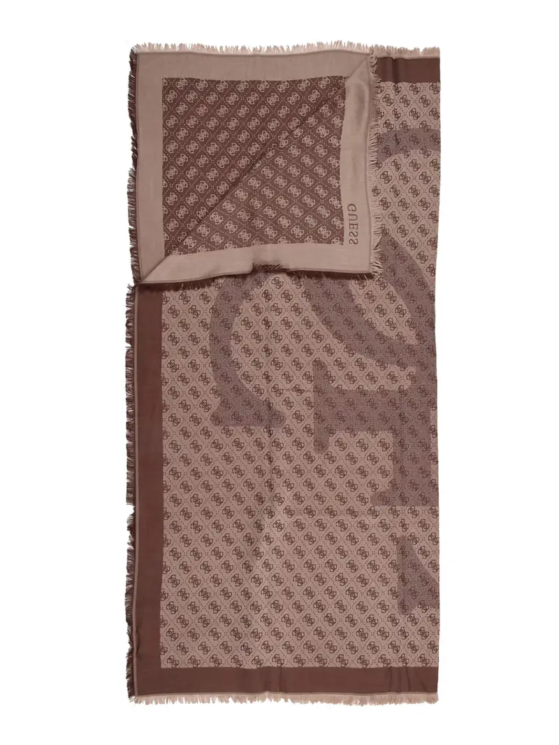 Foulard ERICA marrone scuro miniatura 2