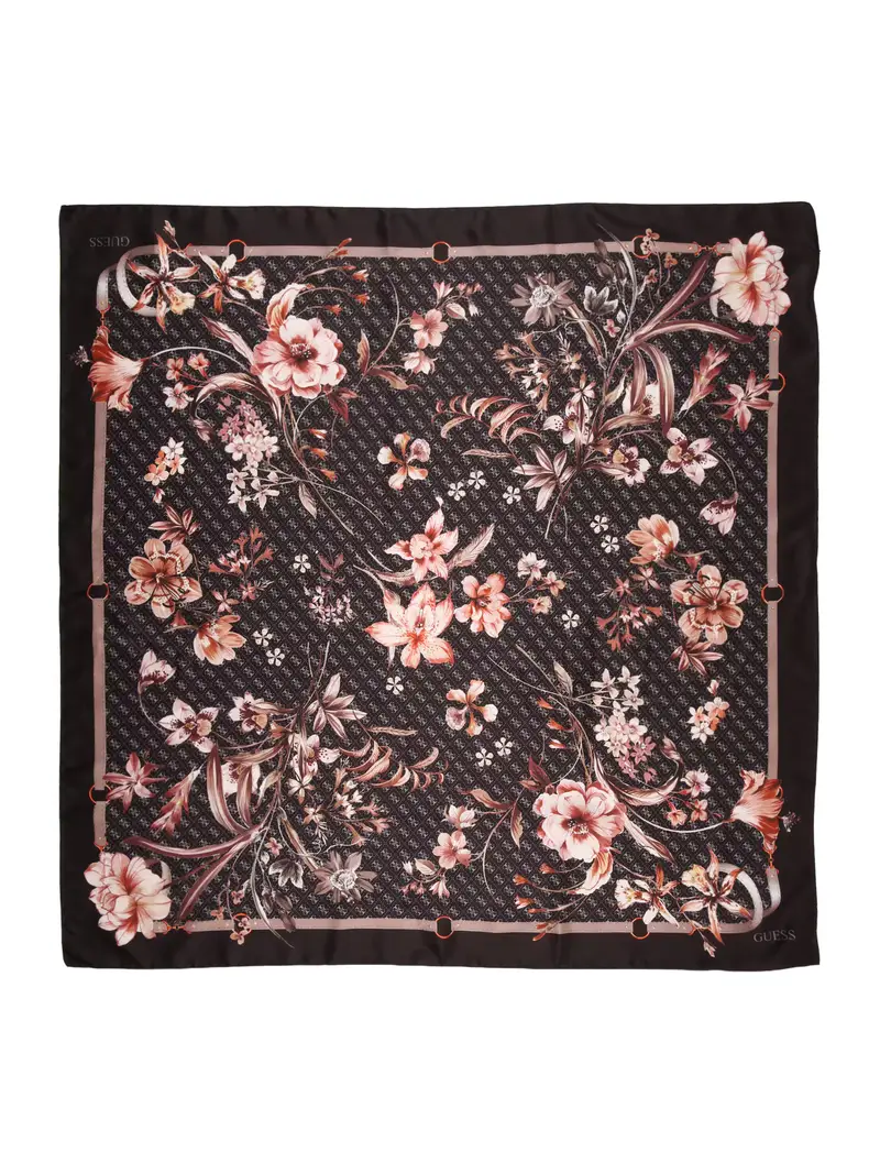 Foulard rosa chiaro / nero