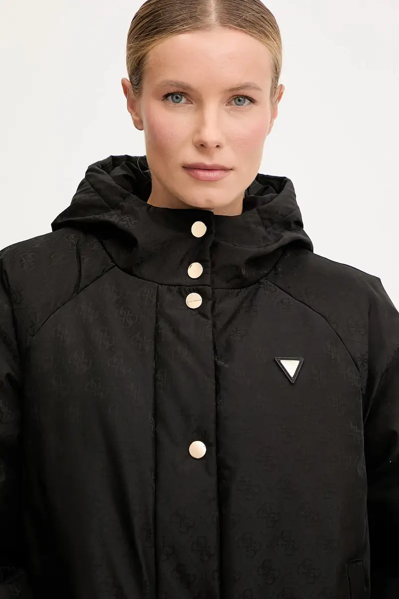 Guess Giacca 4G Nero Donna in fibra REPREVE miniatura 4