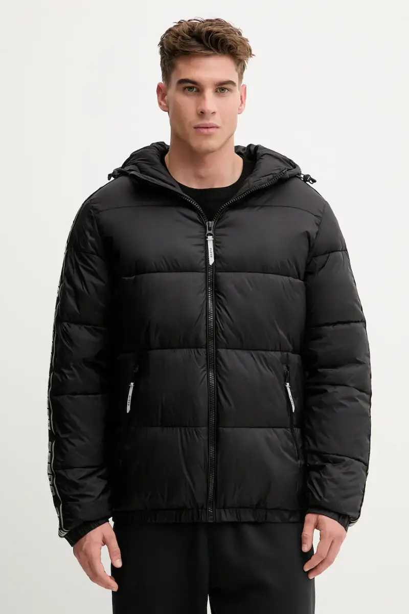 Guess Giacca ARLO Nero per Uomo - Isolata e Foderata