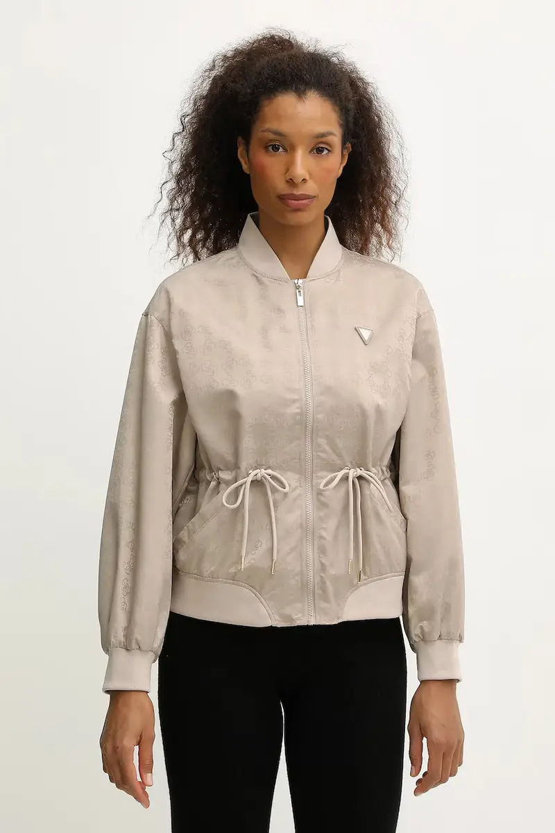 giacca bomber AOP colore beige V5YL11 WHFU0