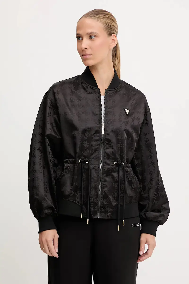 giacca bomber AOP colore nero V5YL11 WHFU0