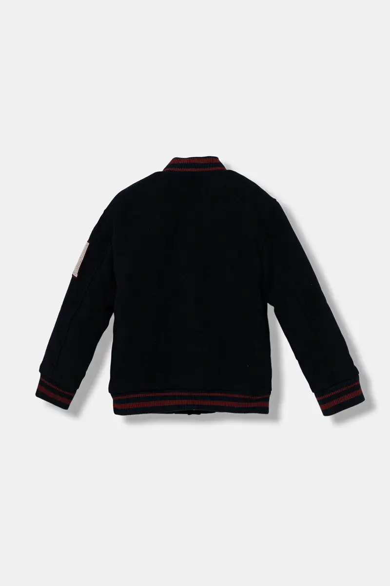 giacca bomber bambini colore blu navy L5YL06 WHE70 miniatura 2