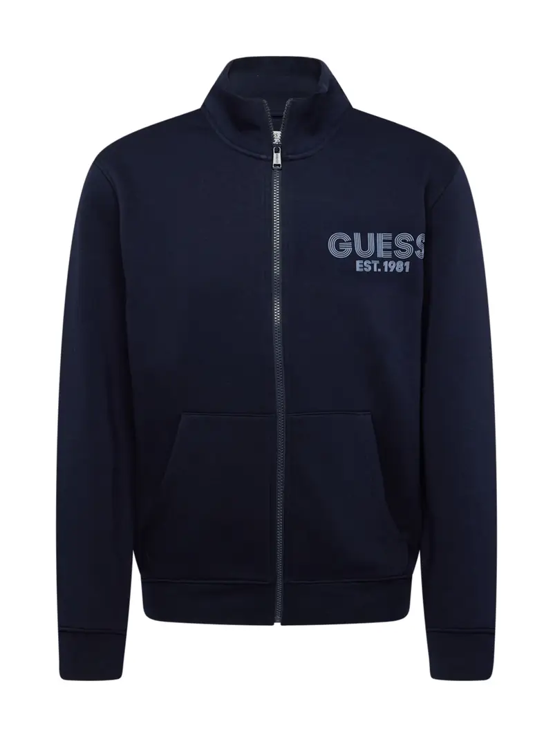 GUESS Giacca di felpa  blu colomba / blu scuro