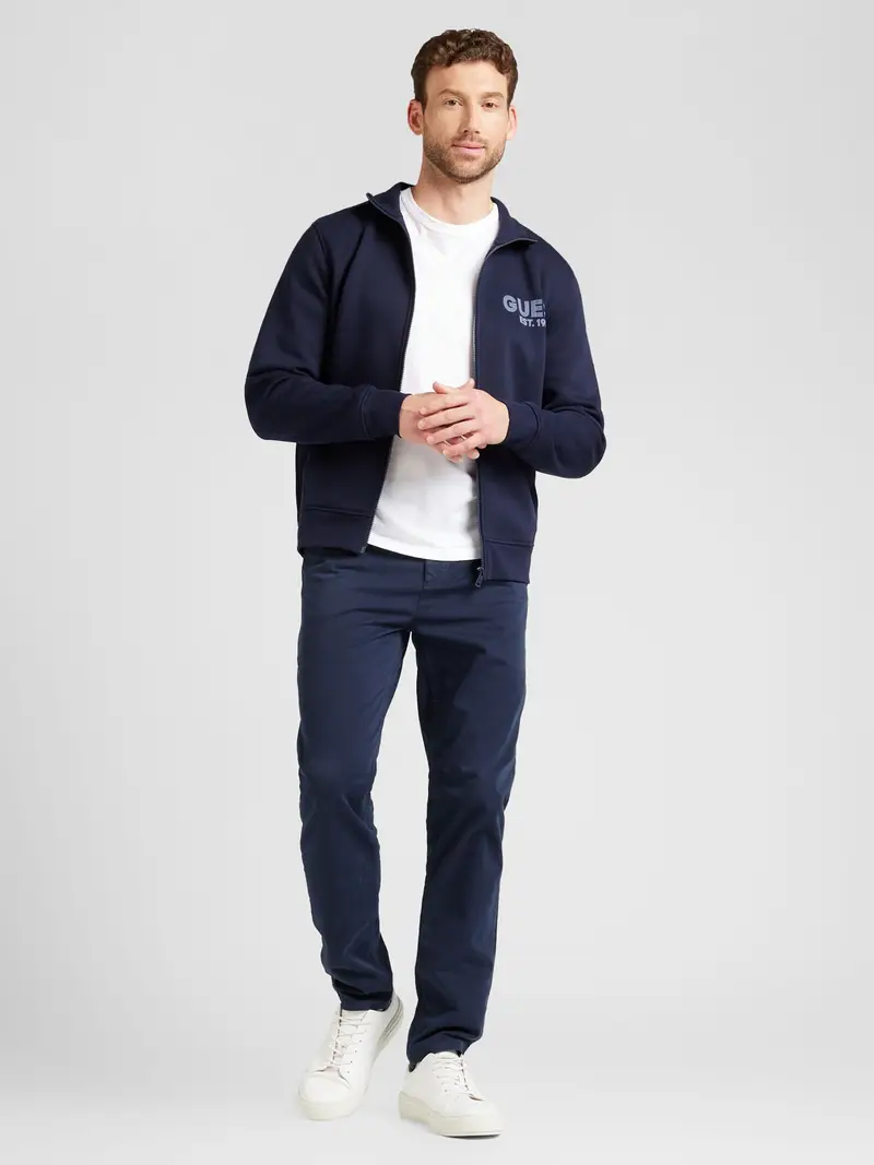 GUESS Giacca di felpa blu colomba / blu scuro miniatura 2