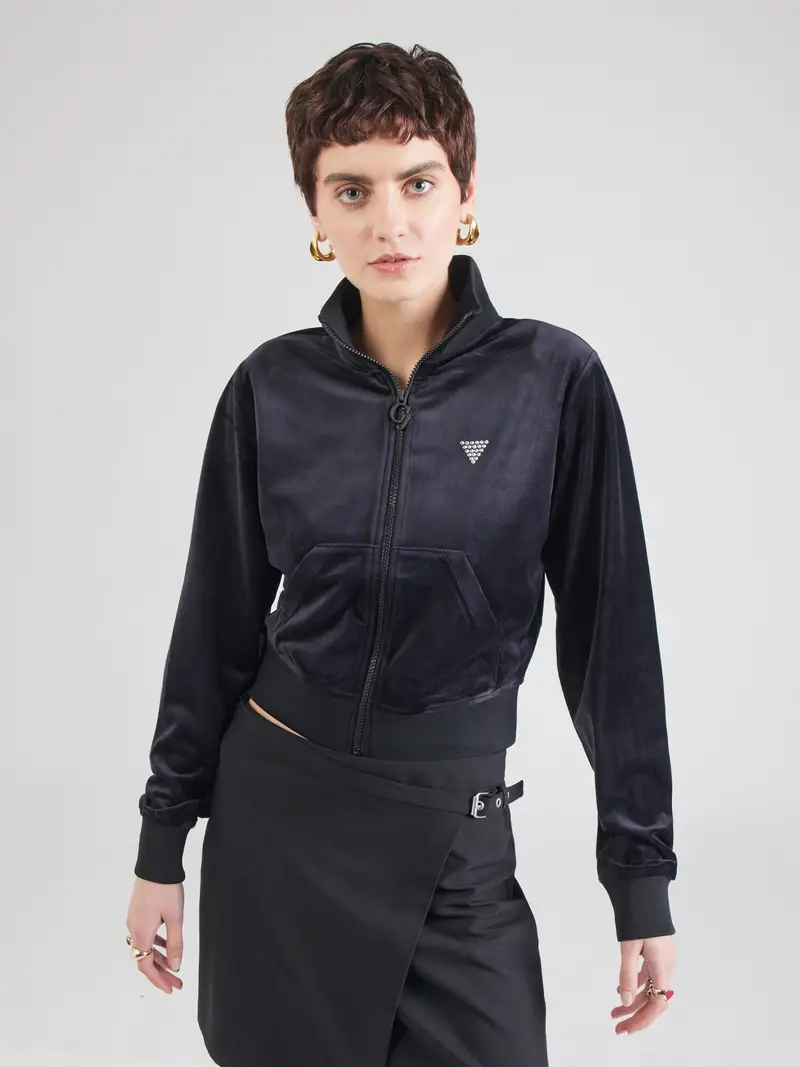 GUESS Giacca di felpa 'COUTURE' nero miniatura 2