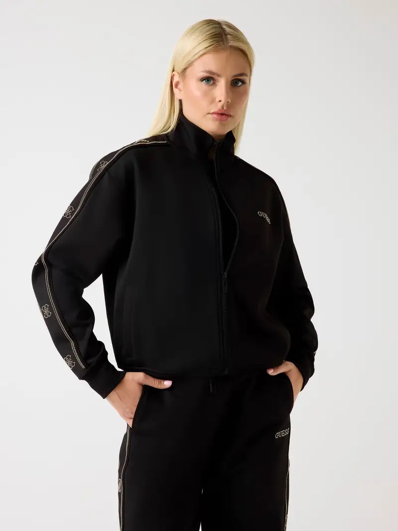 Giacca di felpa 'Octavia' nero / argento miniatura 2