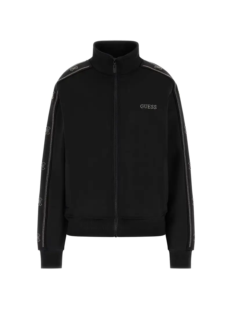 Giacca di felpa 'Octavia' nero / argento