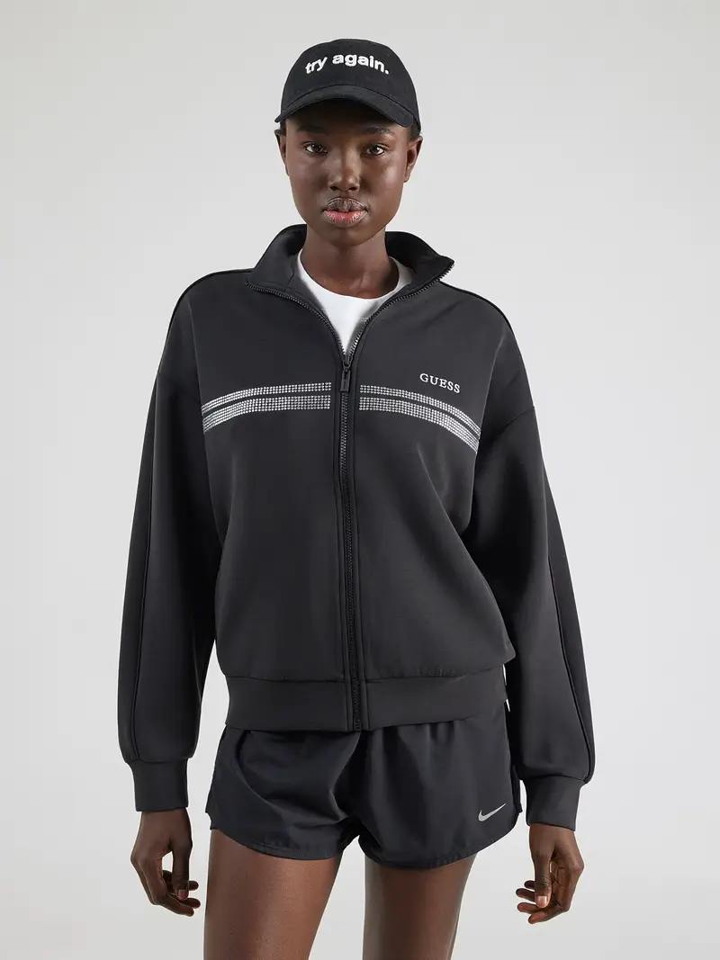 Giacca di felpa sportiva BERTHE nero miniatura 2