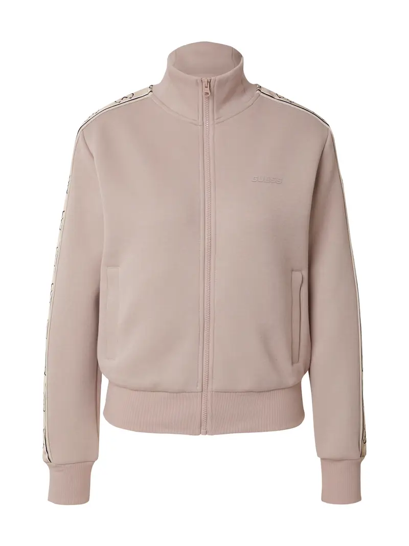 Giacca di felpa sportiva 'BRITNEY' beige / talpa / nero / bianco