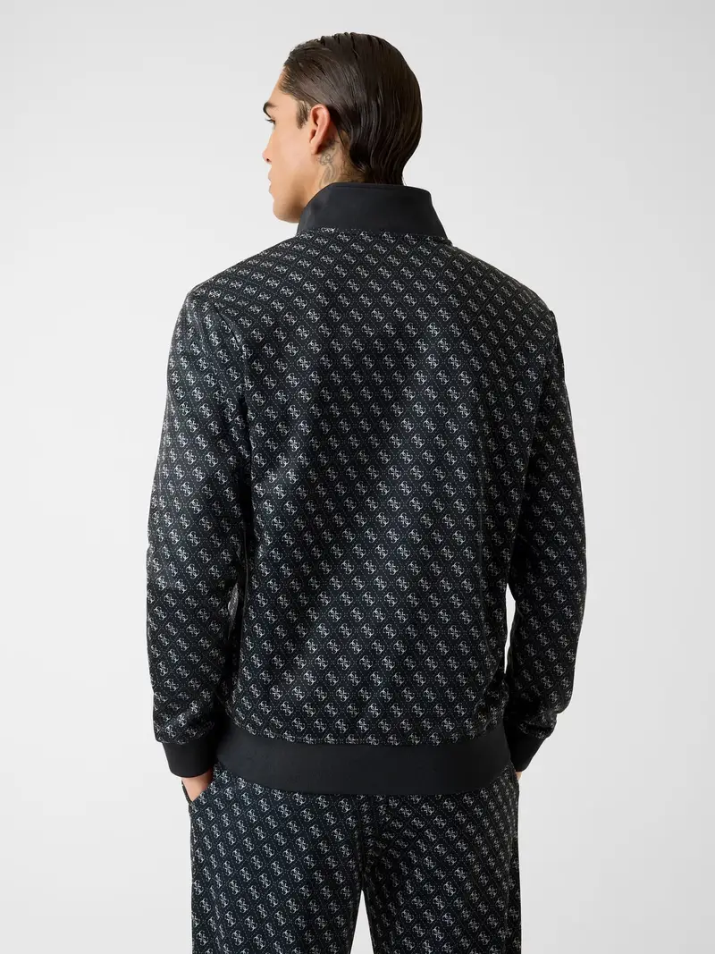 Giacca di felpa sportiva rosso / nero / bianco miniatura 3